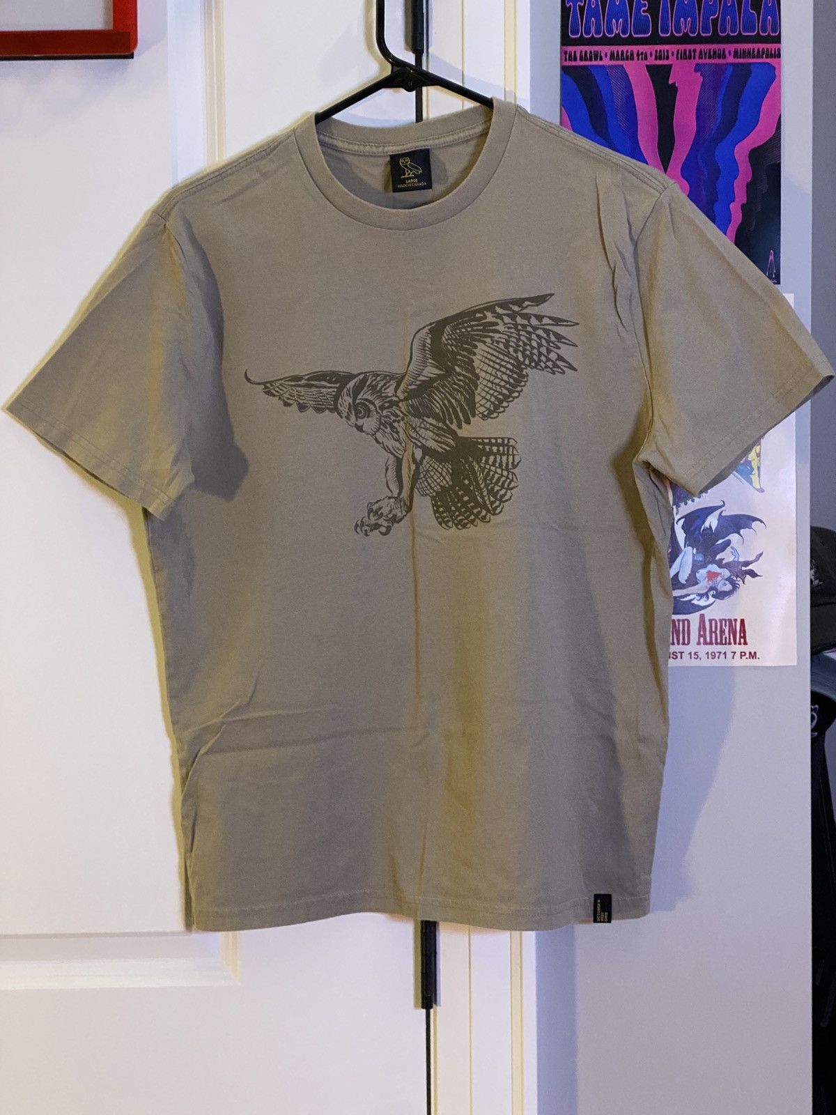 October S Very Own Ovo Flying Owl Tee Shirt Beige Hoodie, Sweatshirt | FlexRushtees.com