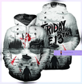 The Unbranded Brand Friday The 13th 3d Hoodie Us Size All Over Print Best Price