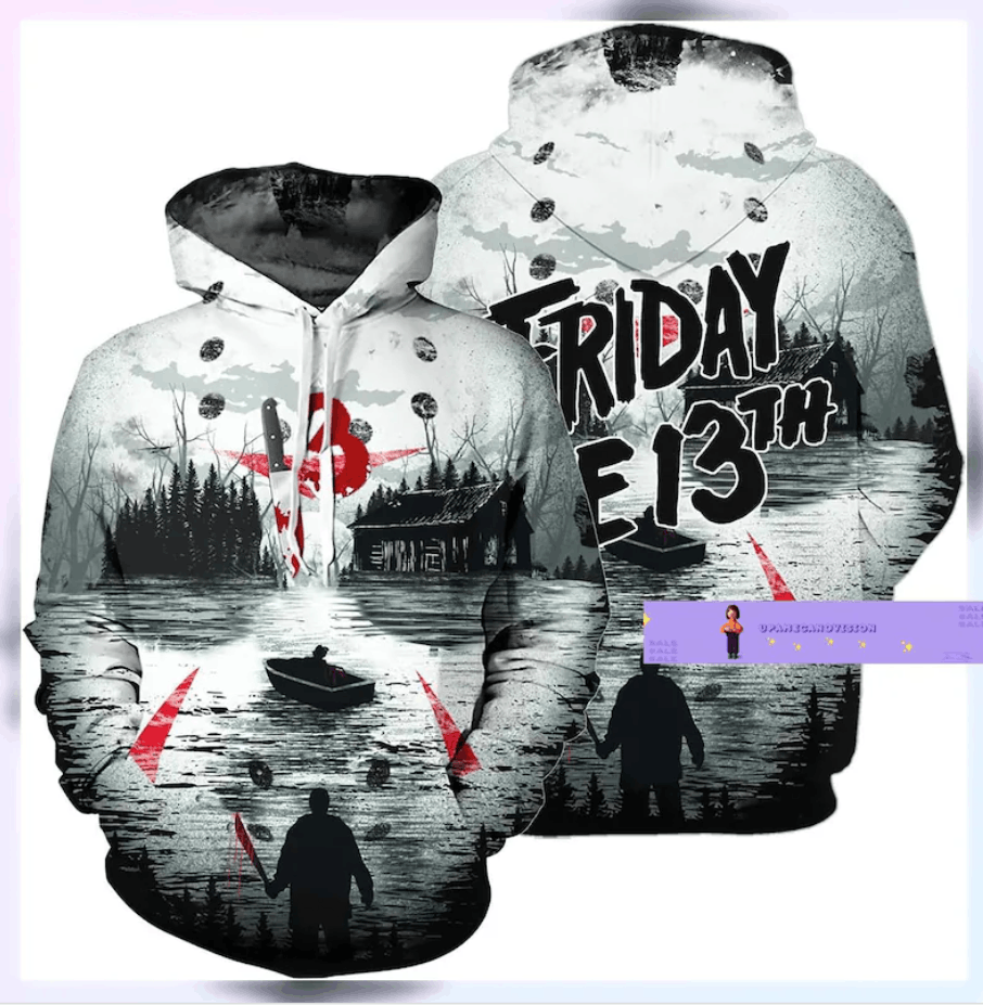 The Unbranded Brand Friday The 13th 3d Hoodie Us Size All Over Print Best Price