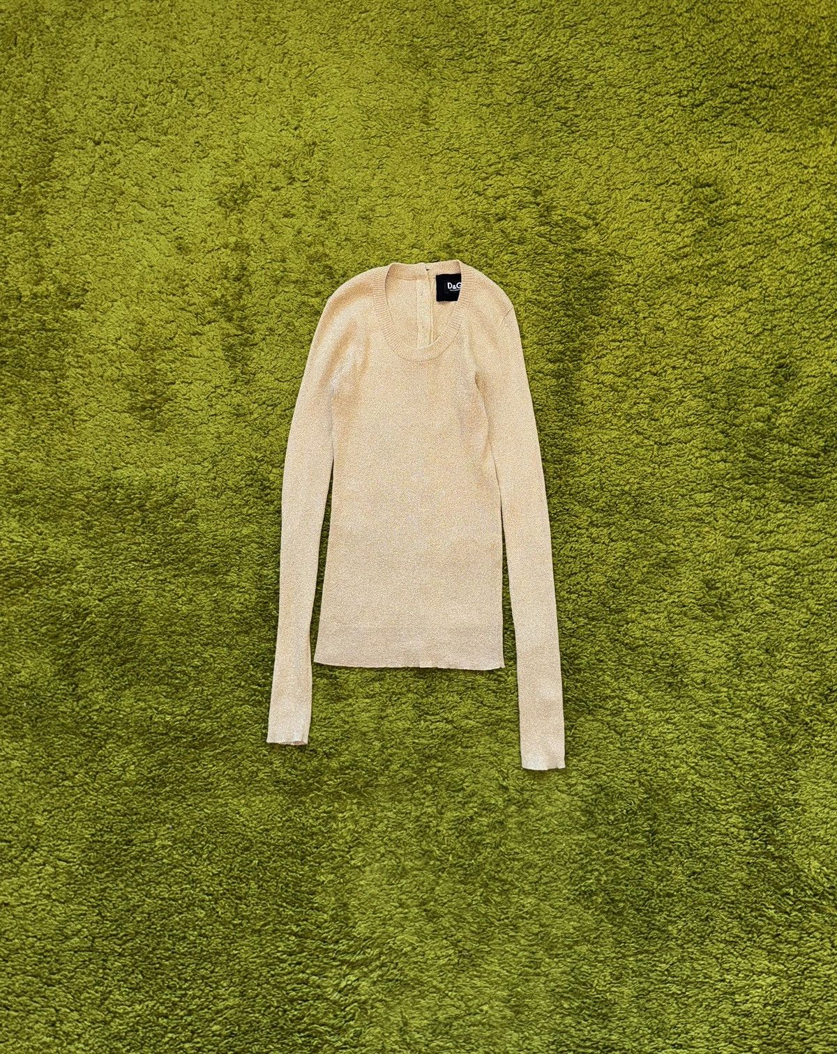 Gabbana Dolce Gabbana D G Lurex Silk Shining Cardigan Sweater
