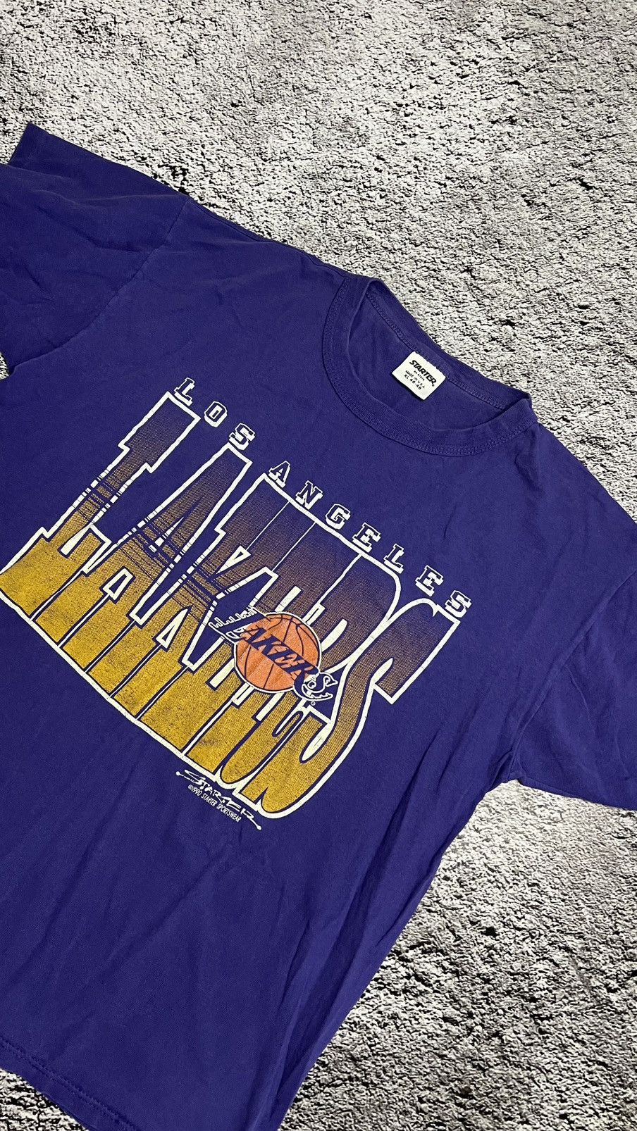 Starter 1990 Rare Los Angeles Lakers Nba Made In Usa Starter T Shirt