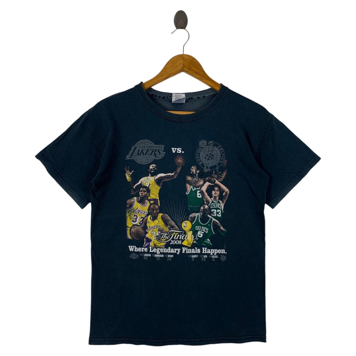 Nba Vintage 90s Los Angeles Lakers Vs Boston Celtics Tee Hoodie, Sweatshirt | FlexRushtees.com