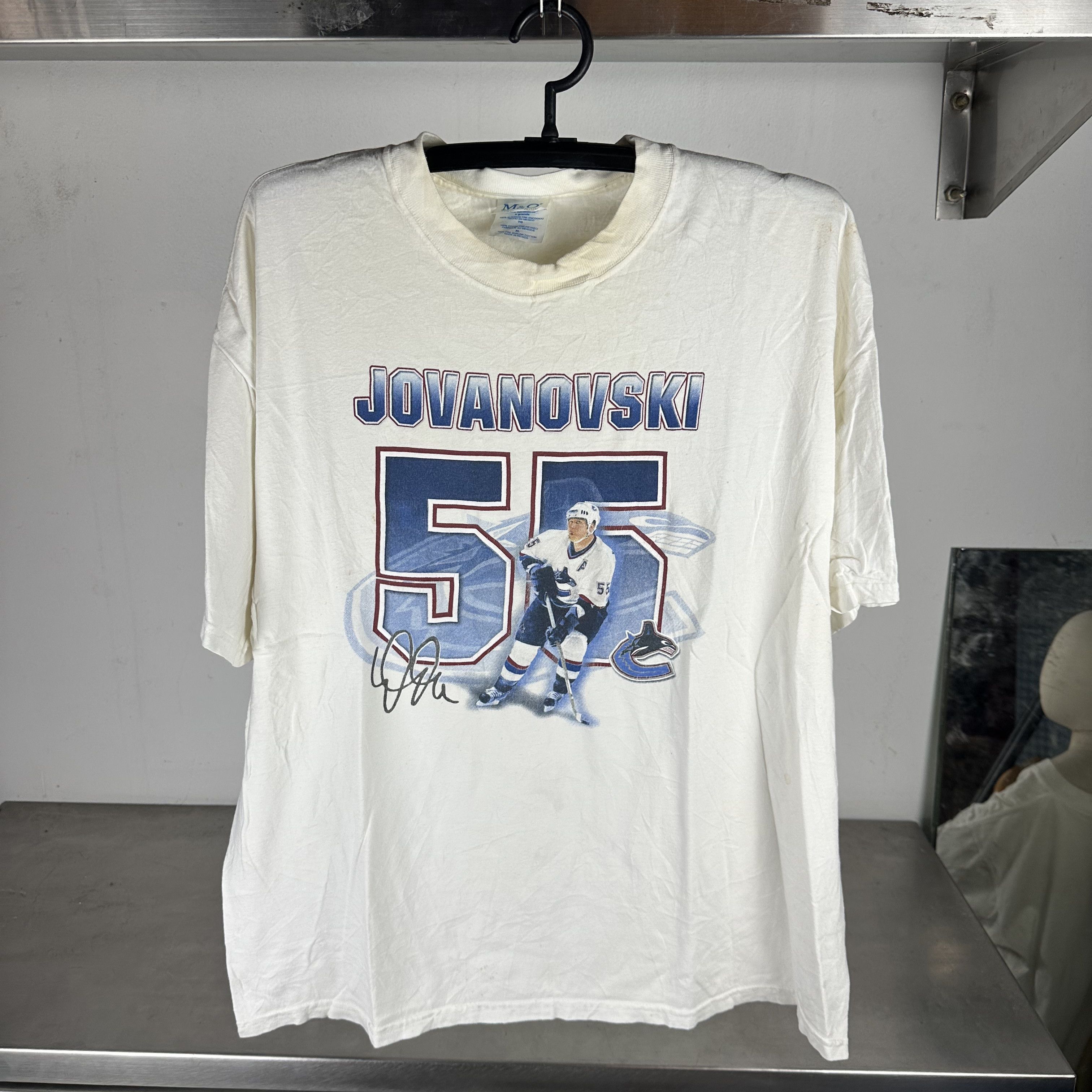 Vintage 2000s Ed Jovanovski Vancouver Canucks Nhl Xl T Shirt Hoodie, Sweatshirt | FlexRushtees.com