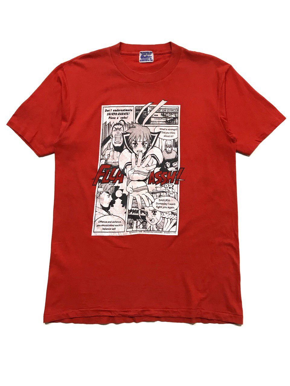 Vintage 1996 Sakura Kasugano Street Fighter T Shirt