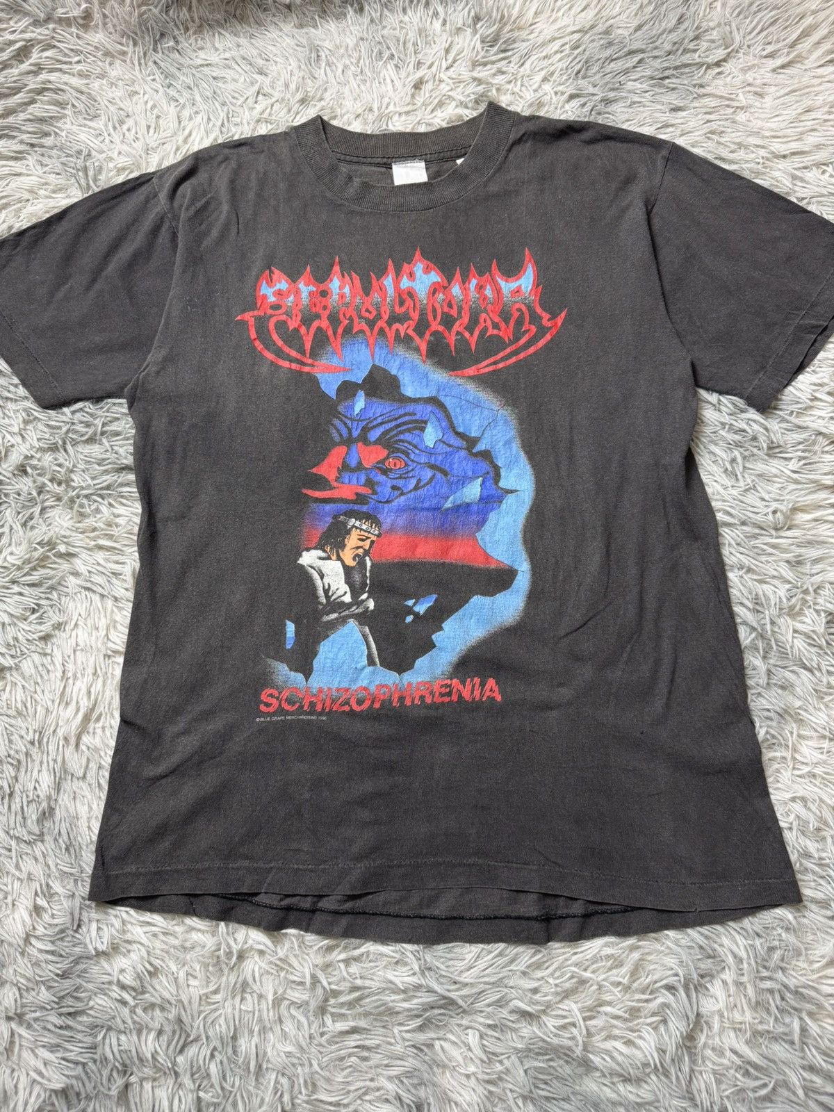 Vintage Sepultura Schizophrenia 1990 Blue Grape T-Shirts, Hoodie, Sweatshirt | FlexRushtees.com