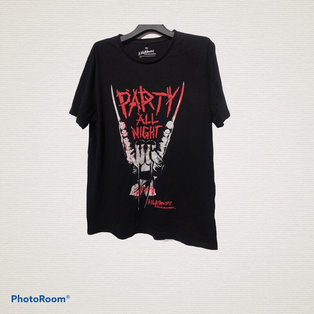 Vintage Movie T Party All Night A Nightmare On Elm Street