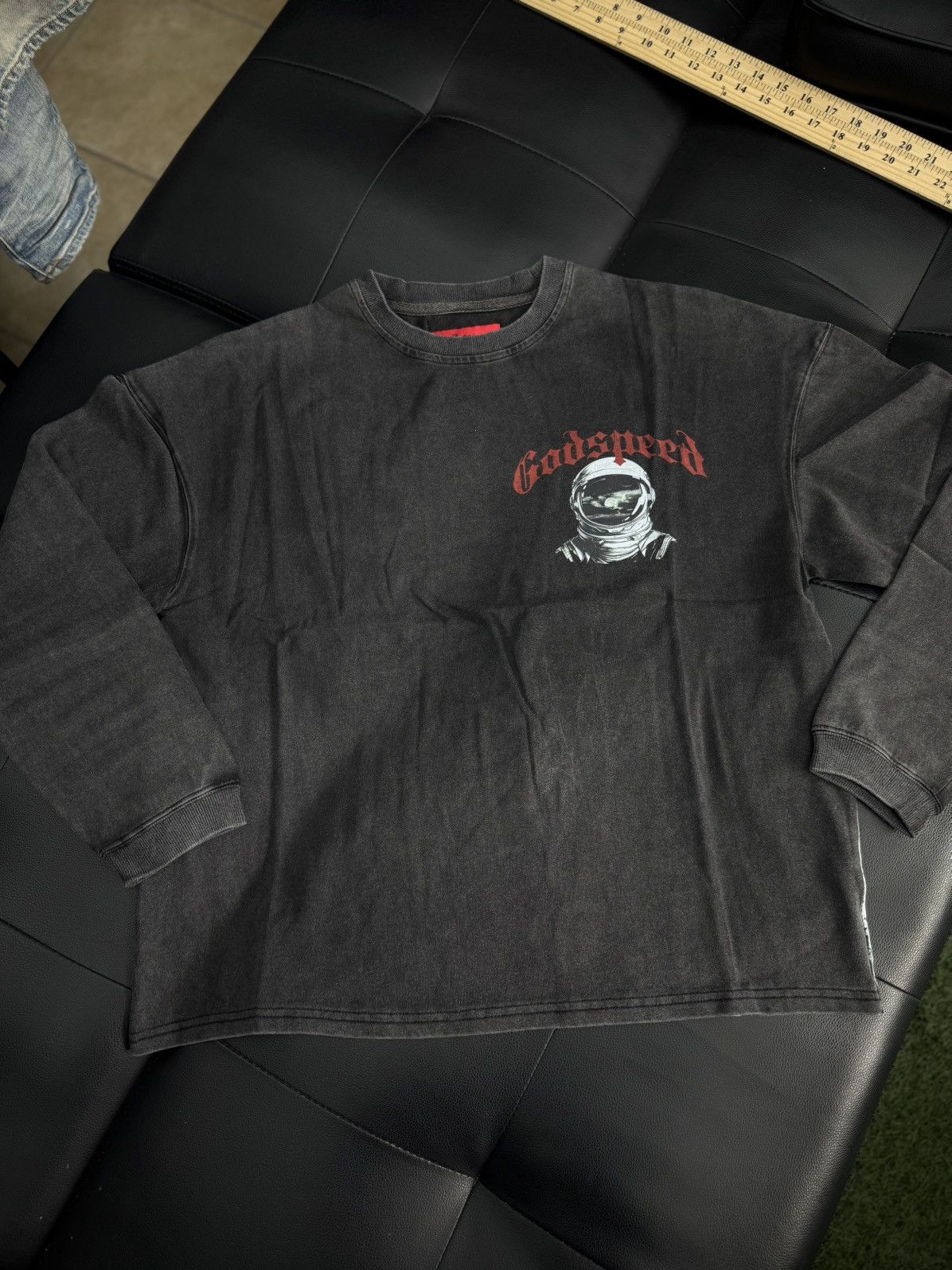 Godspeed Moon Astronaut L S Tee Shirt Size Small New