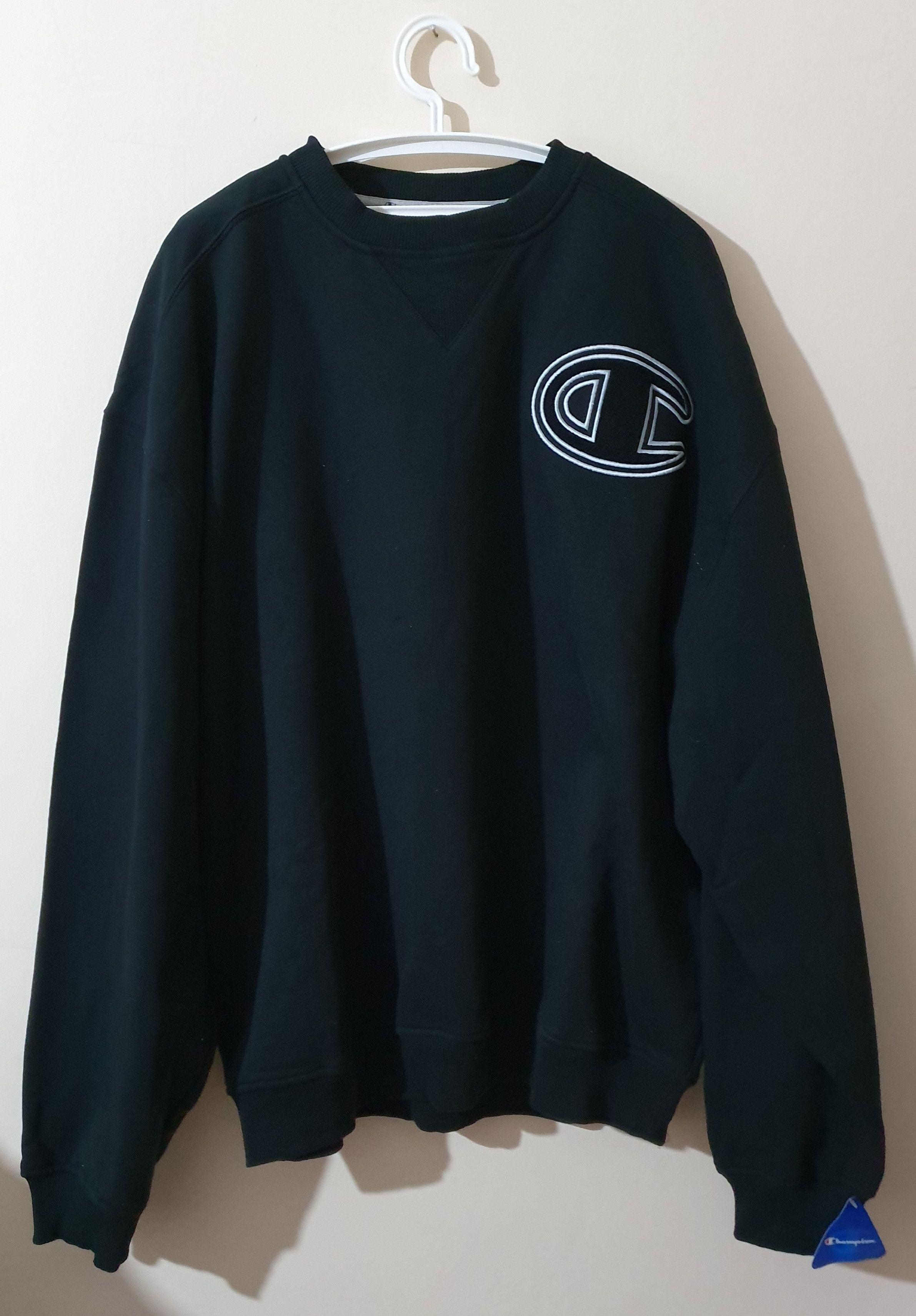 Champion Black Logo Sweatshirt New 3xl Size T-Shirts, Hoodie | FlexRushtees.com