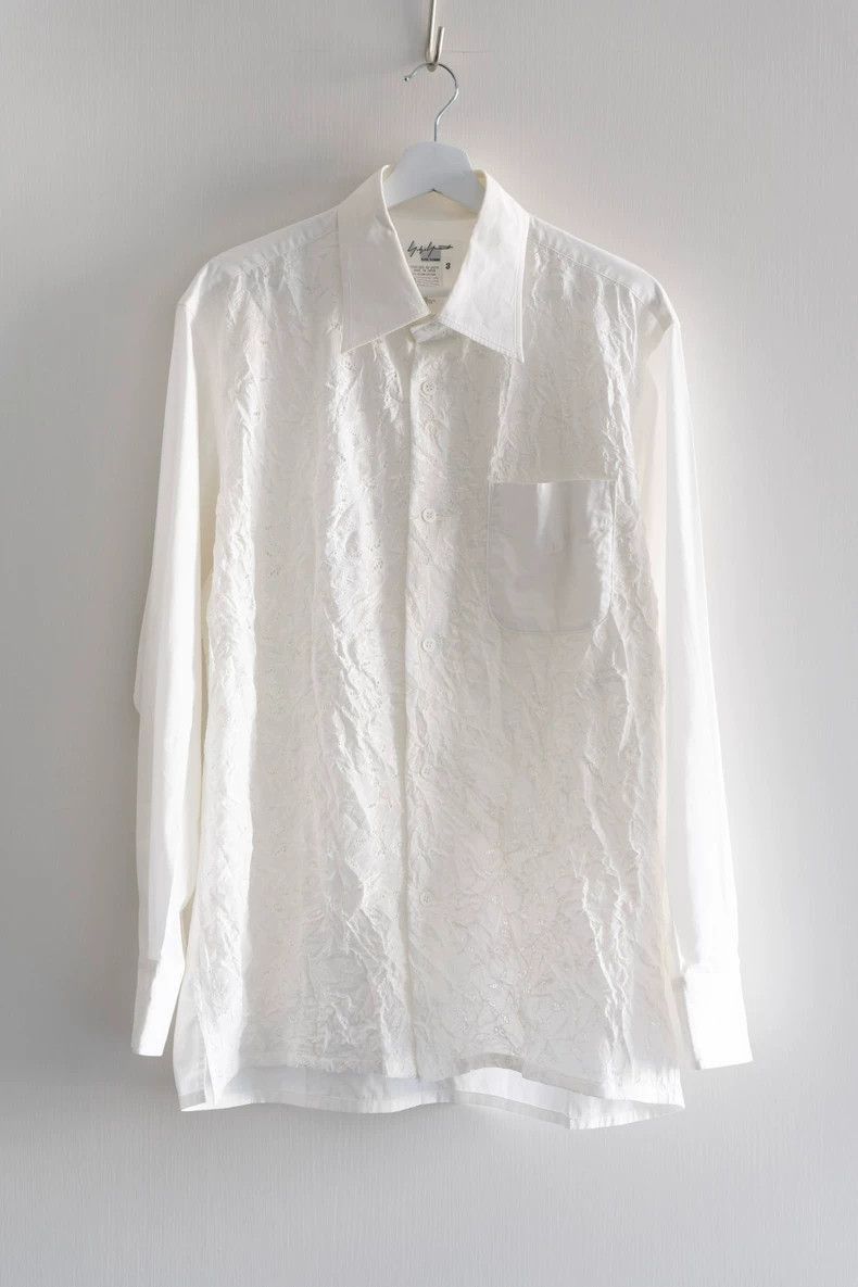 Yamamoto Yohji Yamamoto Yohji Yamamoto Floral Lace Shirt Spring Sum