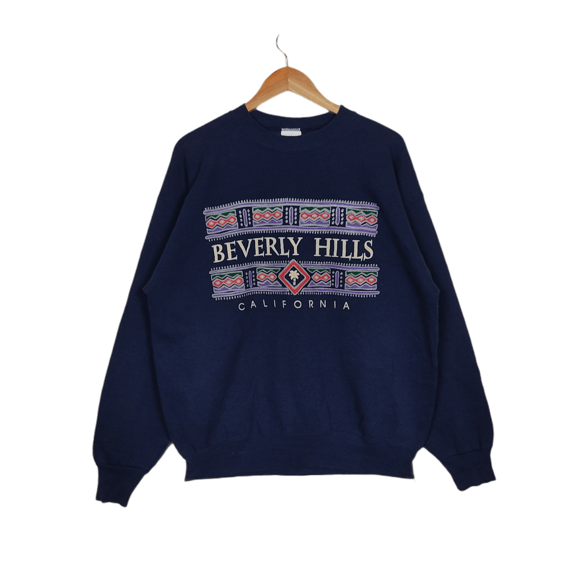 Vintage Beverly Hills Spell Out Vintage Hanes Crewneck Sweatshirt