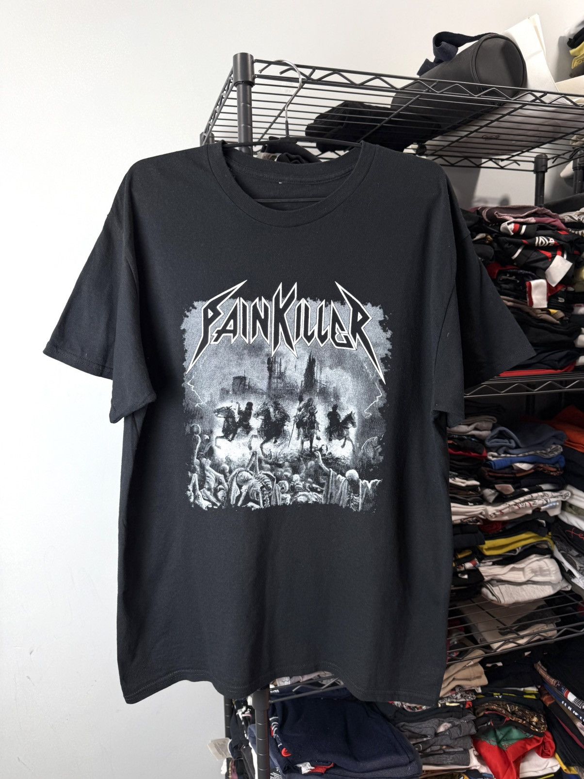 Band Tees Vintage Judas Priest Pain Killer Band T Shirt Hoodie, Sweatshirt | FlexRushtees.com