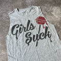 Band Tees Vintage Y2k Adult Fuck Girls Sucks Slogan Funny Tank Top