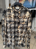 Saint Laurent Paris Bleach Flannel Oversized Ss16