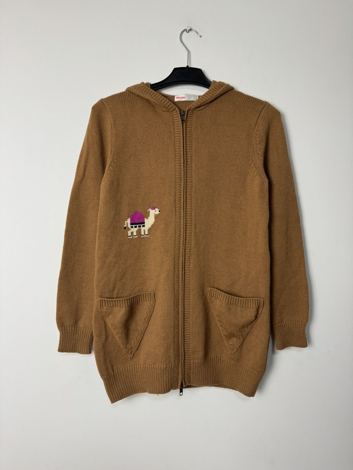 Net Ne Net Camel Knit Hoodie Brown Wool Zip Up Japanese Archive T-Shirts, Sweatshirt | AU16VibeMintTees.com