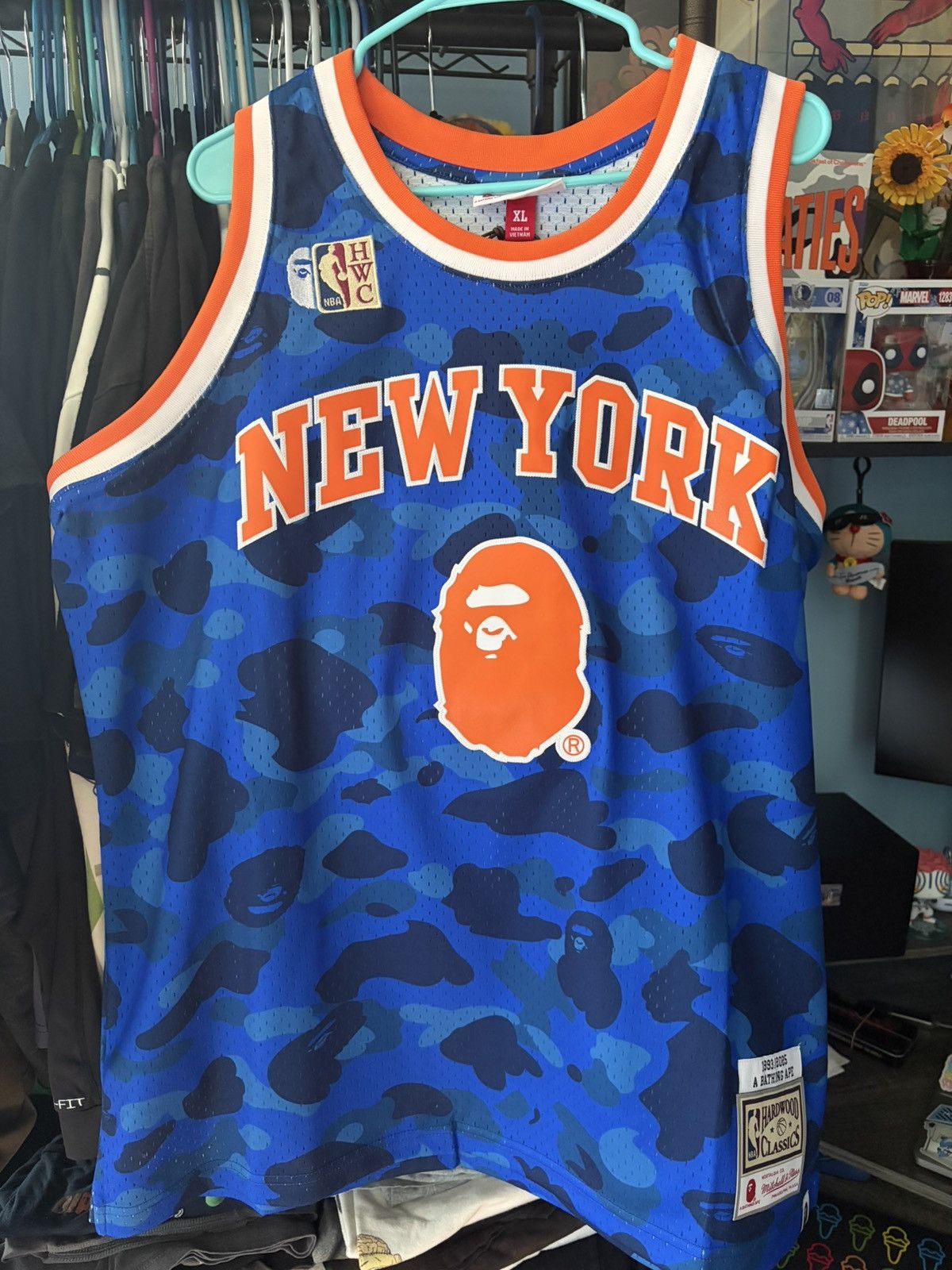 Mitchell Ness X Nba Bape X Mitchell Ness Knicks Jersey T-Shirts, Hoodie, Sweatshirt | FlexRushtees.com