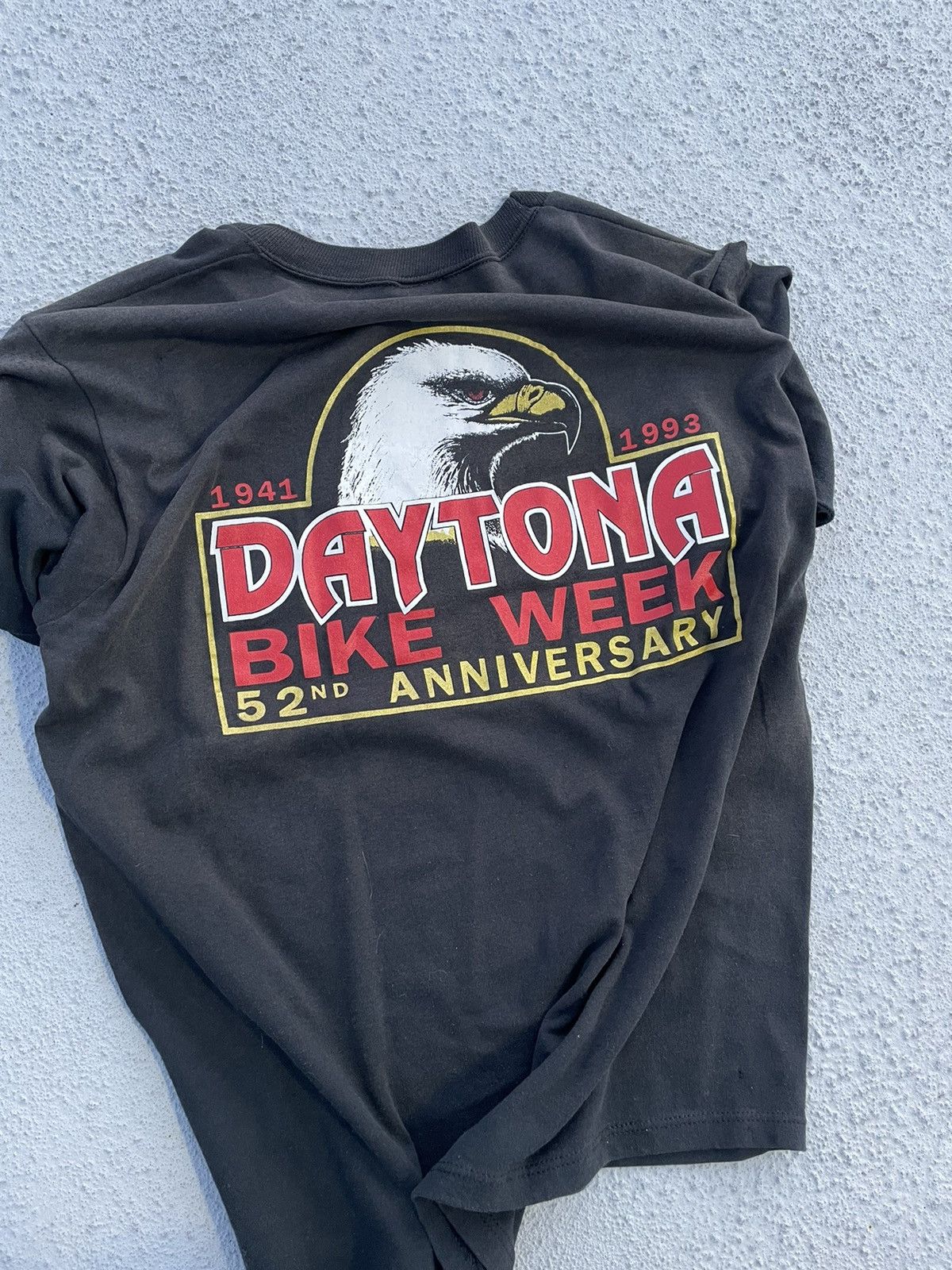 Vintage 1993 Daytona Bike Week Bootleg Tee Faded Soft Hoodie, Sweatshirt | FlexRushtees.com