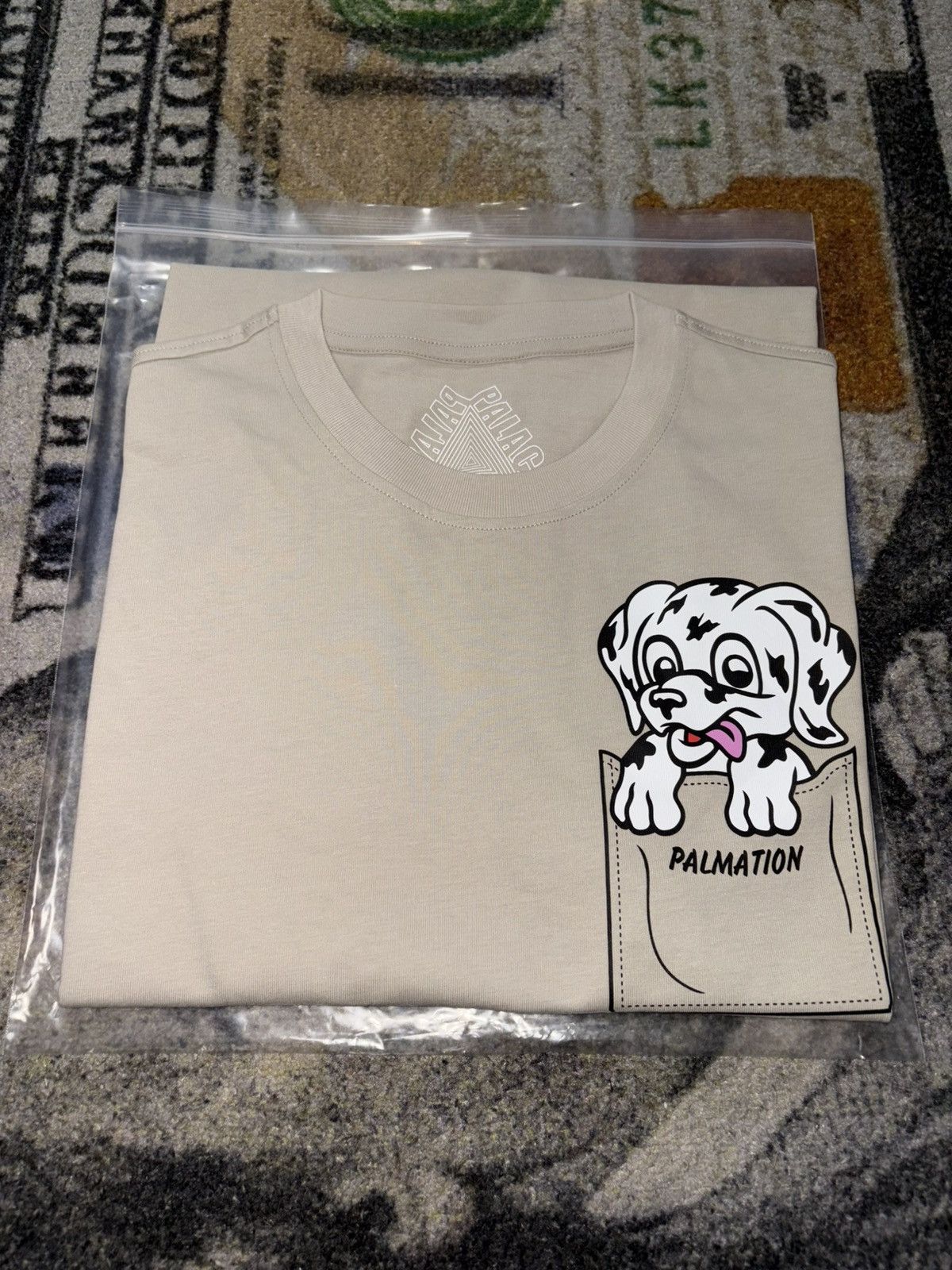 Palace Palmation T Shirt Stone Hoodie, Sweatshirt | FlexRushtees.com