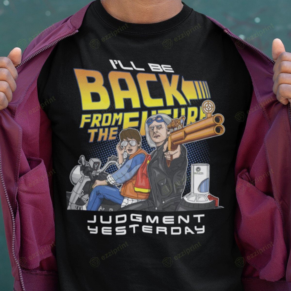 The Unbranded Brand Judgment Yesterday Back To The Future T Shirt