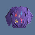 Vintage Hanes Sweatshirt 90s Girls Youth Large Purple Crew Neck Usa 1996 Atlanta Olympics Grap T-Shirts, Hoodie