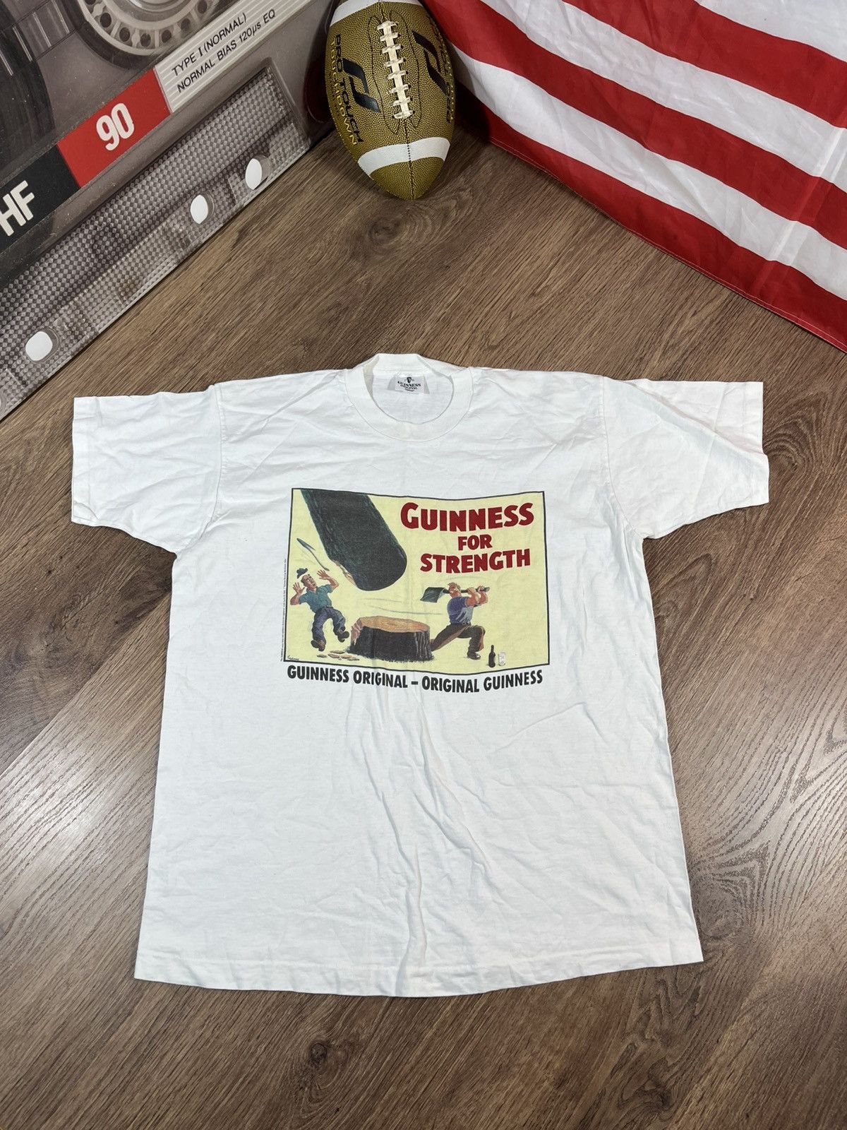 Band Tees Vintage Guinness For Strength 1994s Beer Promo Tee Hoodie, Sweatshirt | FlexRushtees.com