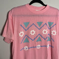 Vintage 90s Aztec Print Tee L