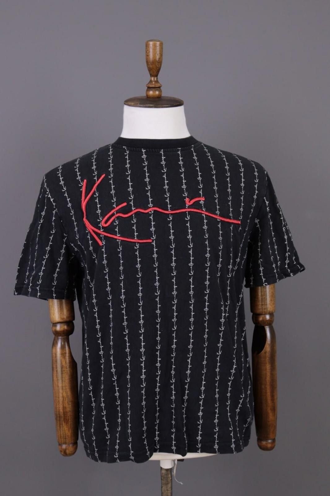 Kani Karl Kani Black Embroidered Rare Summer T Shirt Size S Hoodie, Sweatshirt | FlexRushtees.com
