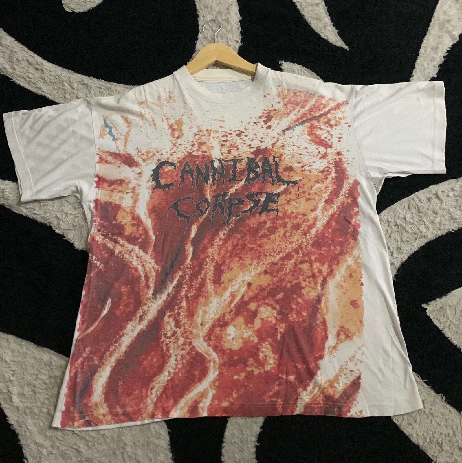 Vintage 90s Cannibal Corpse All Over Print T-Shirts, Hoodie, Sweatshirt | FlexRushtees.com