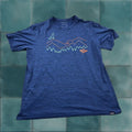Patagonia Shirt Mens L Blue Capilene Cool Daily Trail Butter Graphic Upf T Shirt Short Sle Hoodie, Sweatshirt
