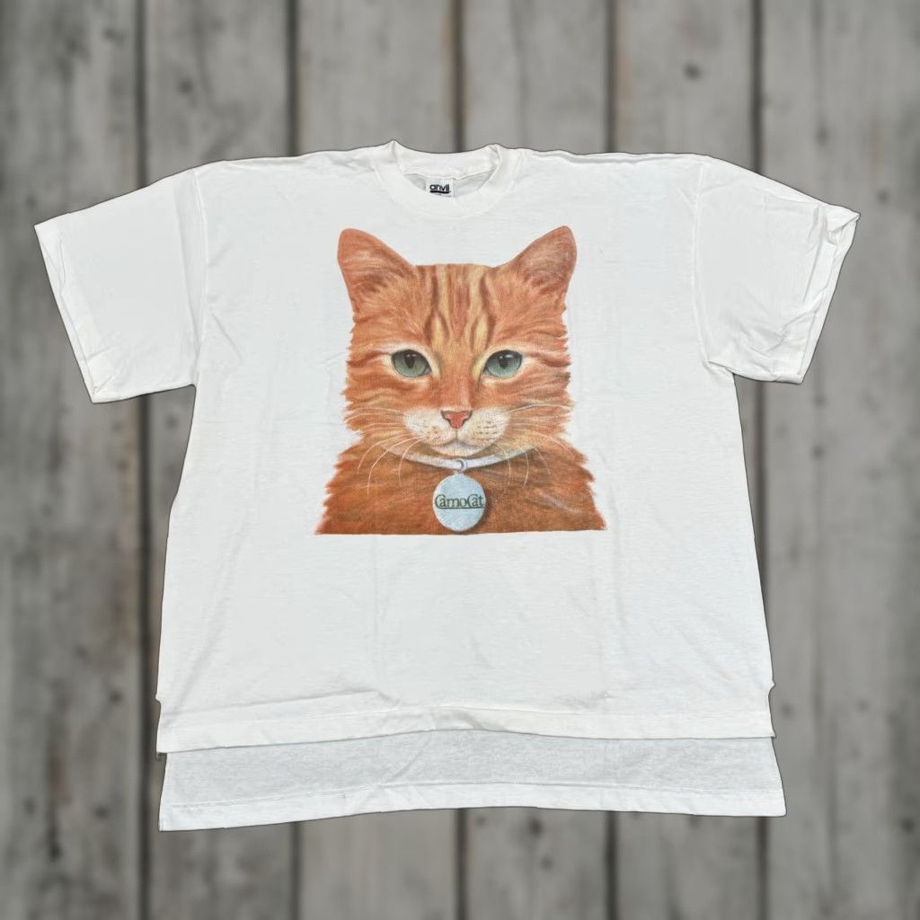 Vintage Morris Cat Animal T Shirt Adult Xl White 80s 90s Cotton Crew Neck Unisex Hoodie, Sweatshirt | FlexRushtees.com