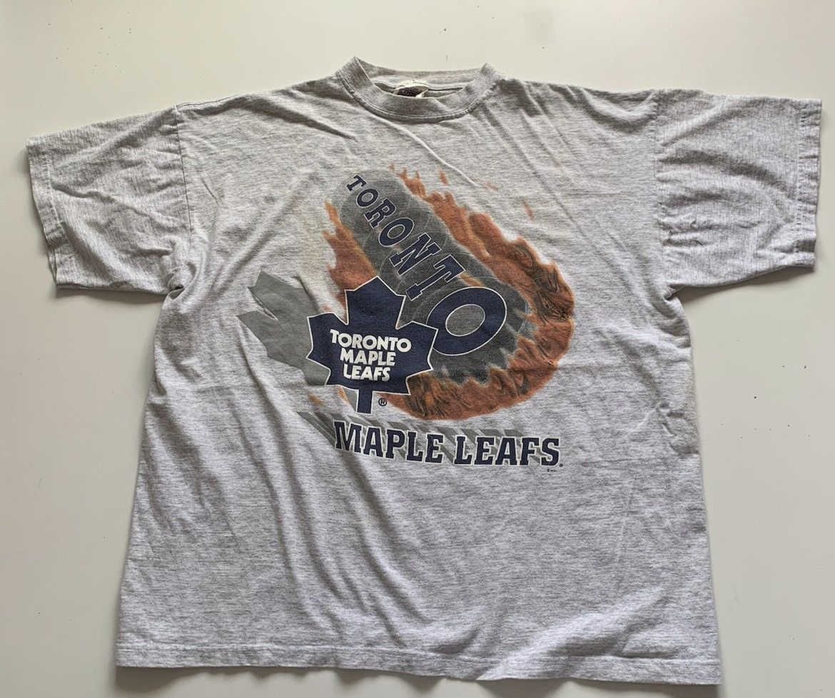 Vintage 1990s Toronto Maple Leafs Nhl Graphic T Shirt Xl Hoodie, Sweatshirt | FlexRushtees.com