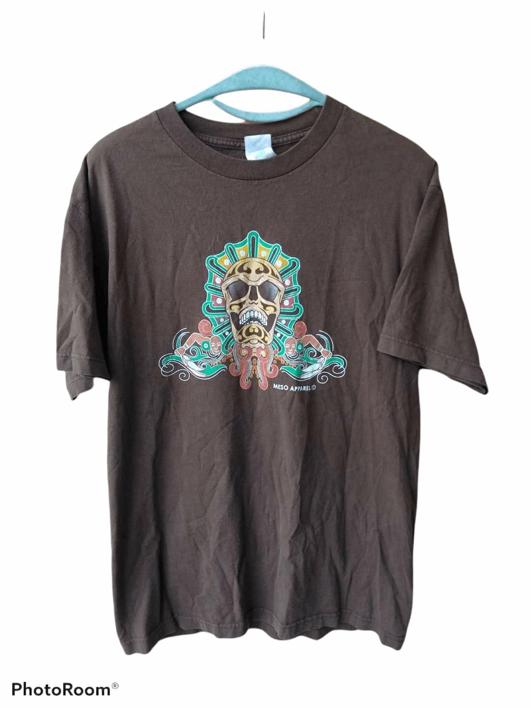 Aztech Mountain Vintage Y2k Meso Apparel Tribal Design Tee