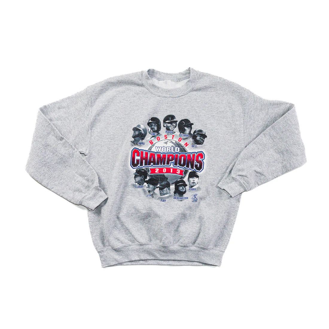 Vintage Boston Red Sox World Champions Jumper 2013 Grey