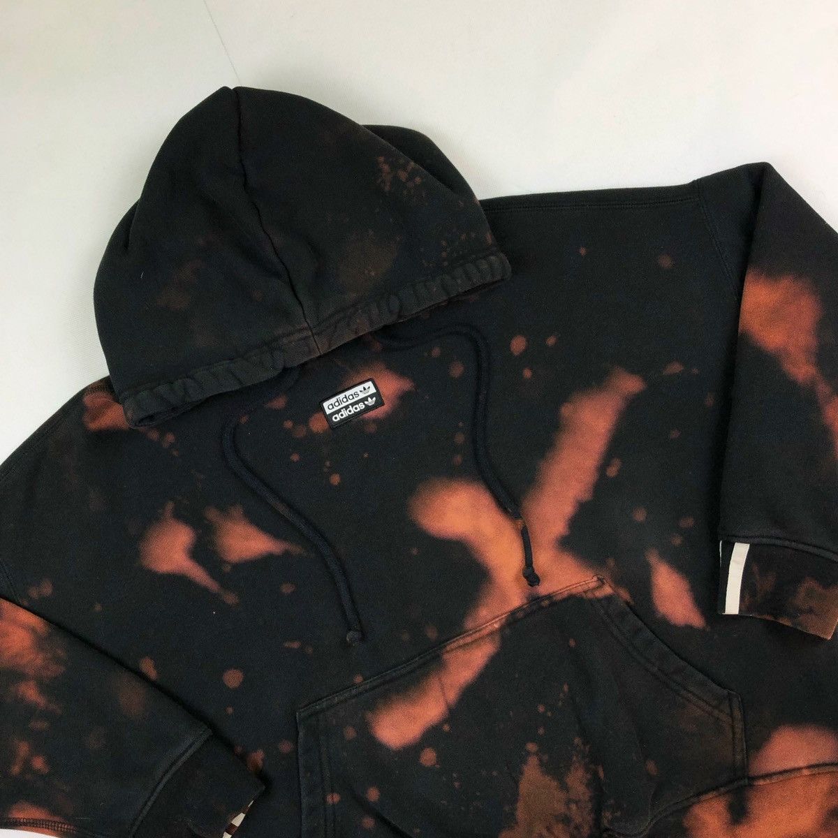 Vintage Adidas Sweatshirt Custom Hoodie Y2k Retro Black 90s Zip
