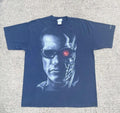 Vintage 90s Universal Studios The Terminator Big Face Tshirt