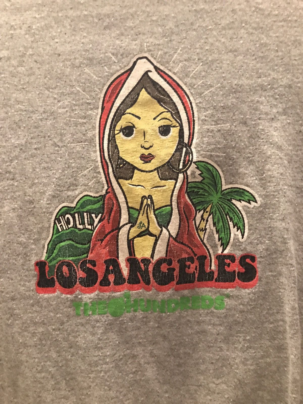Hundreds The Hundreds La Store Exclusive Virgin Guadalupe Tee Hoodie, Sweatshirt | FlexRushtees.com
