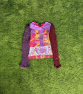 Designer X Vintage Custo Barcelona 90s Vintage Pop Art Puff Sleeve Longsleeve