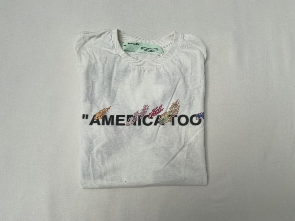 Virgil Abloh America Too Off White T Shirt Hoodie, Sweatshirt | FlexRushtees.com
