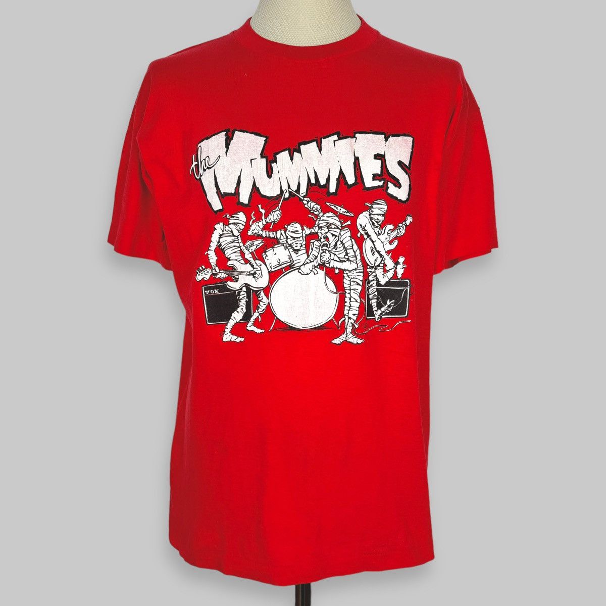 Band Tees Vintage 80s The Mummies Rare Budget Rock Punk T Shirt Hoodie, Sweatshirt | FlexRushtees.com