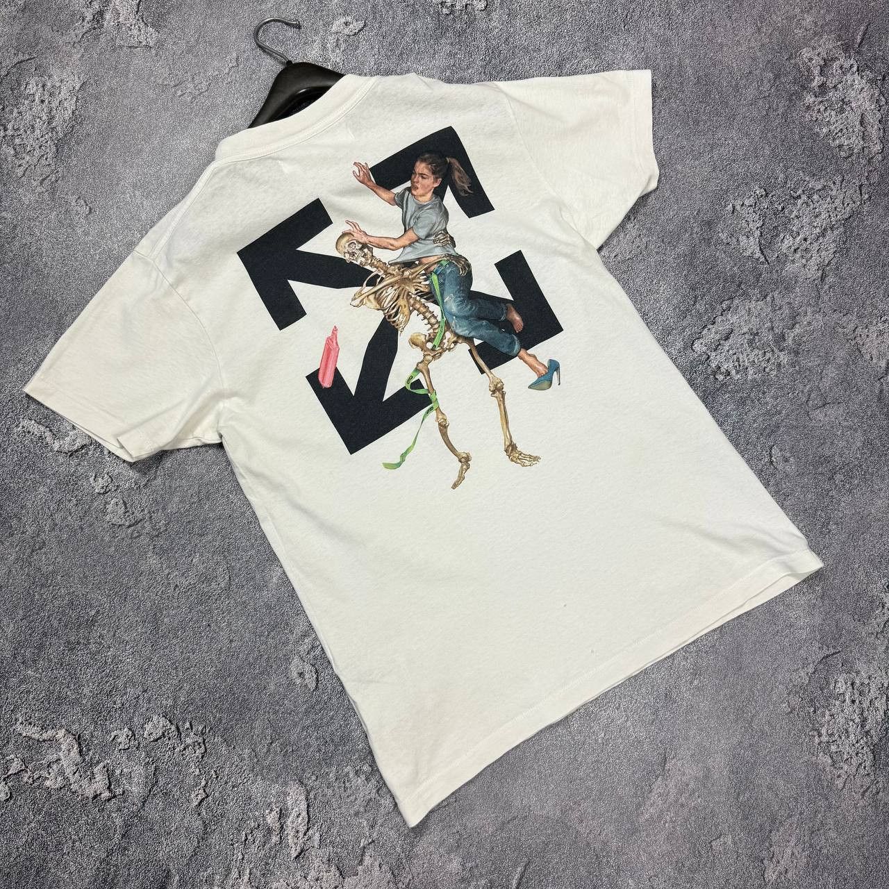 Off White Pascal Skeleton T Shirt Off White Ss21 Hoodie, Sweatshirt | FlexRushtees.com
