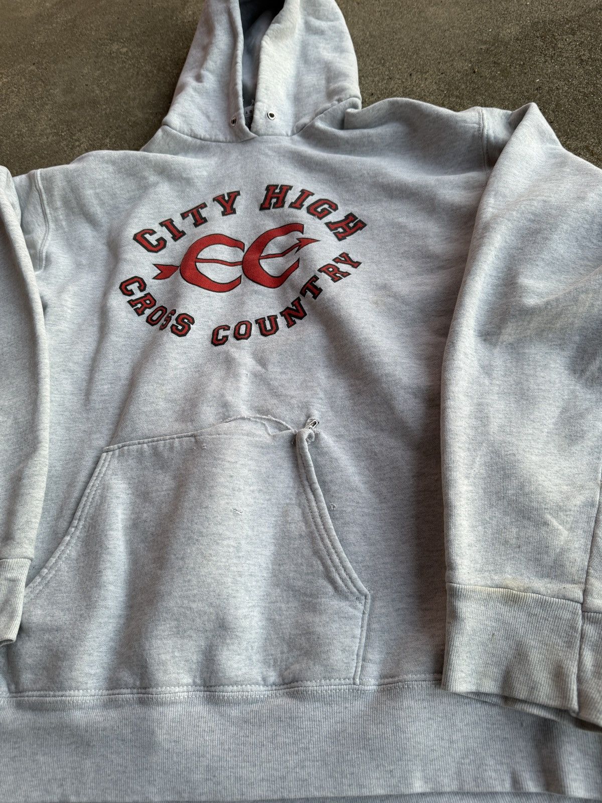 Thrashed Vintage Fruit Of The Loom Hoodie