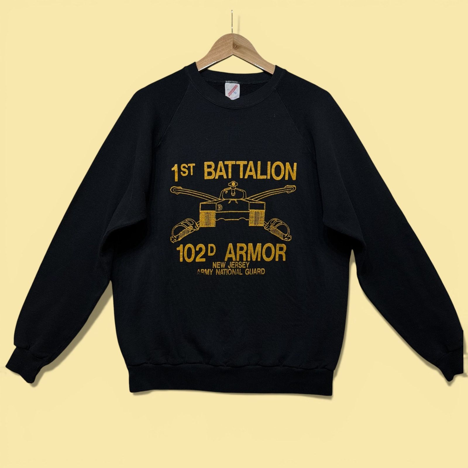 Jerzees Vintage 80s 102nd Armor Battalion Sweatshirt Size Xl