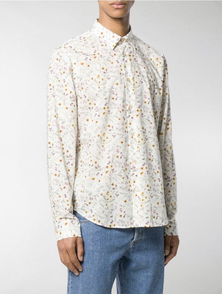 Paul Smith Floral Print Shirt Small Hoodie, Sweatshirt | AU16VibeMintTees.com