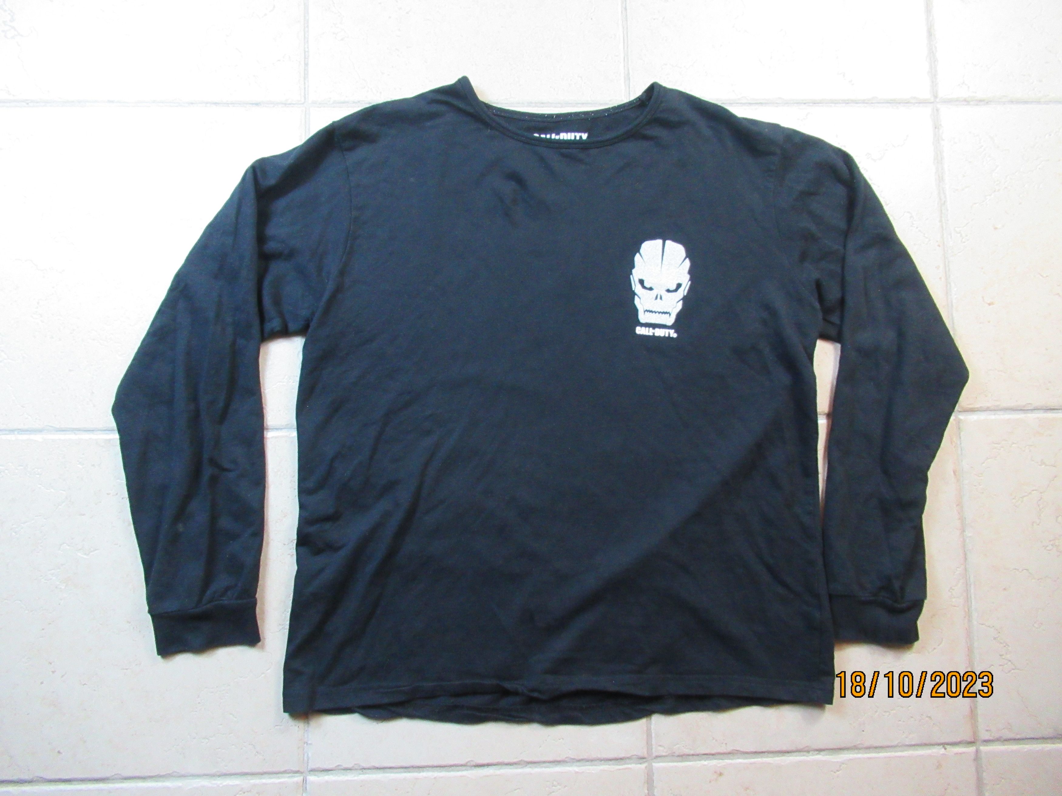 Playstation Call Of Duty Black Long Sleeve T Shirt