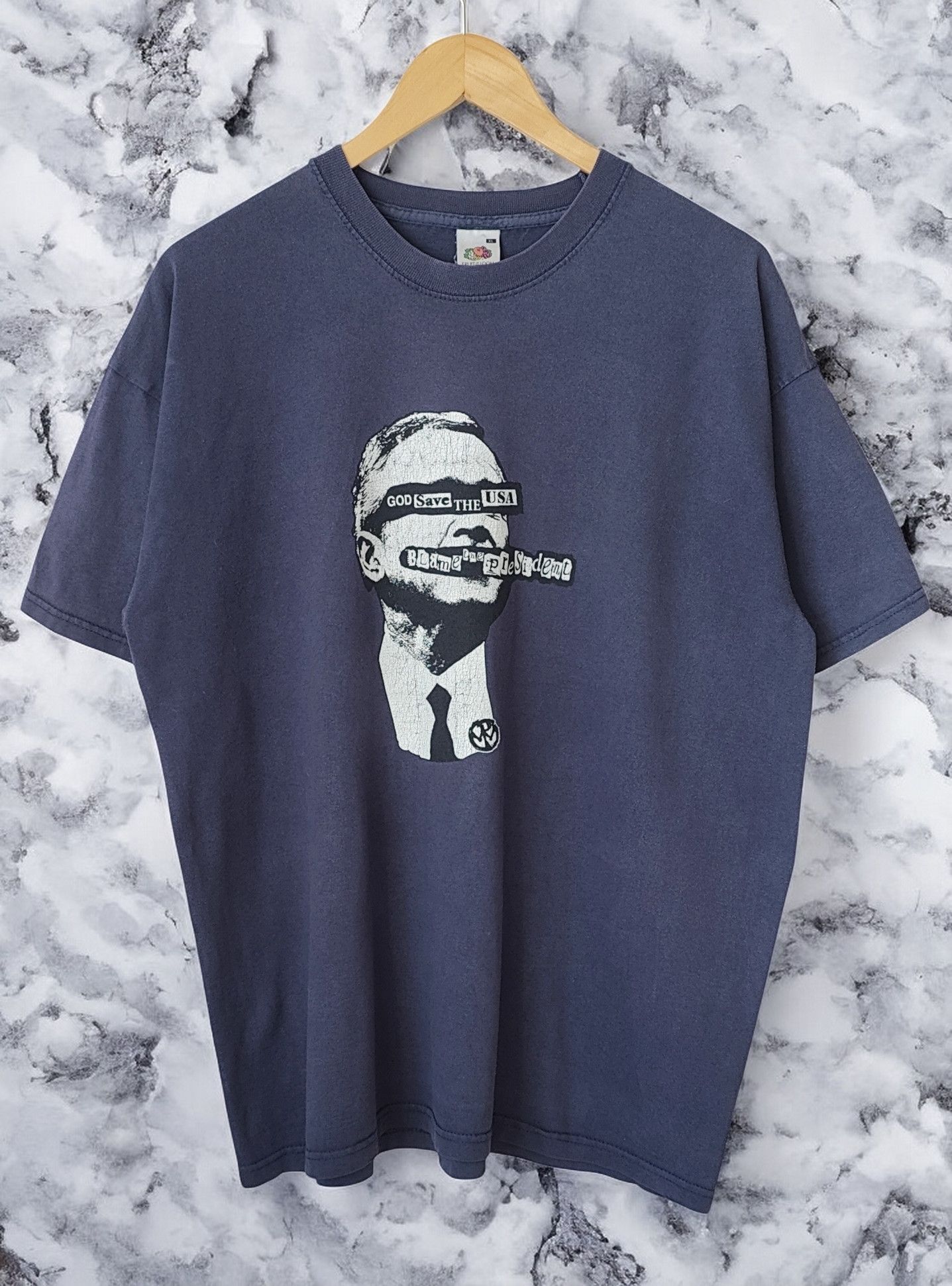 Vintage God Save The Usa Blame The President Sex Pistols Tshirt Hoodie, Sweatshirt | FlexRushtees.com