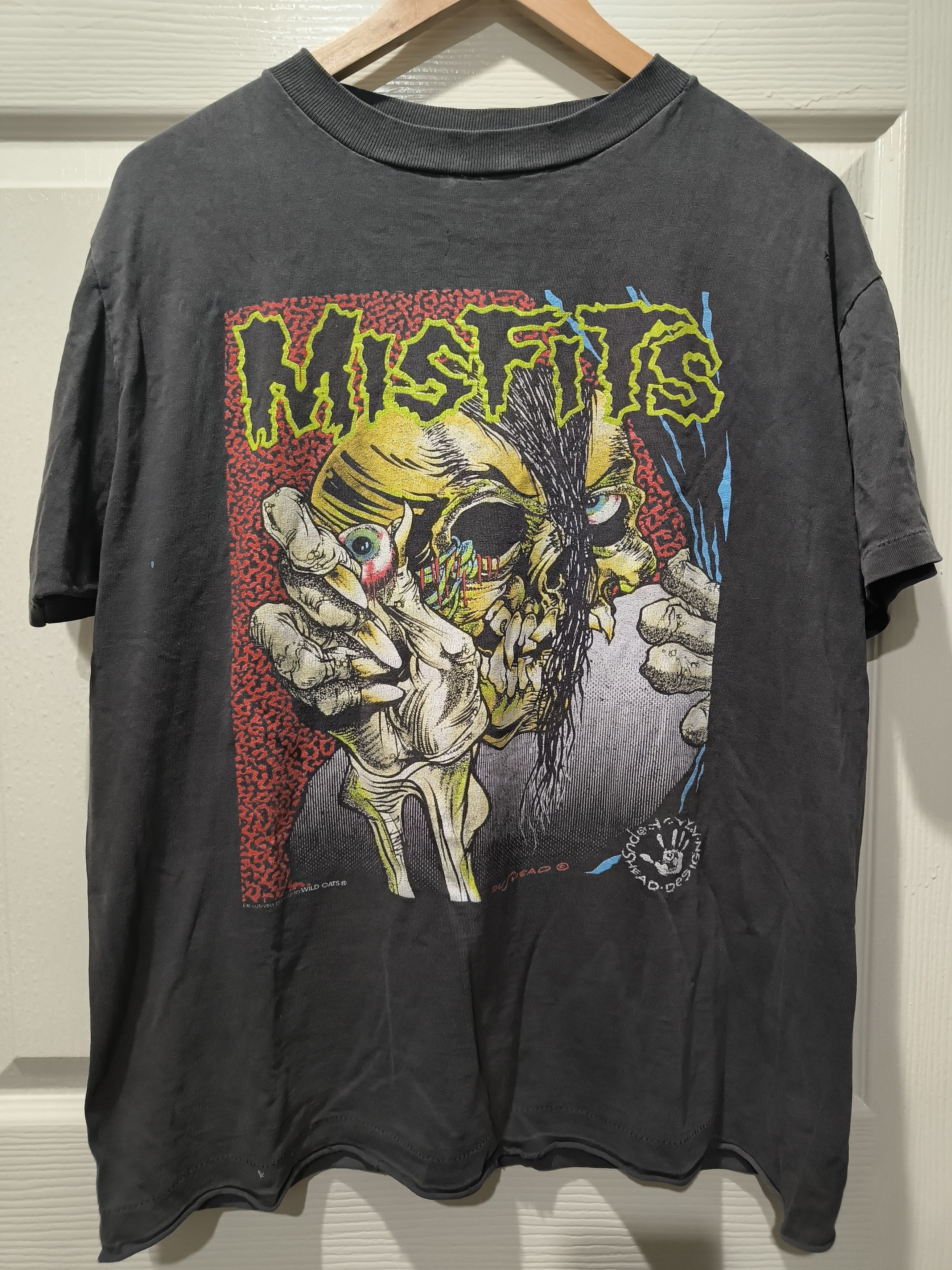 Vintage 90s Misfits Pushead Shirt Hoodie, Sweatshirt | FlexRushtees.com