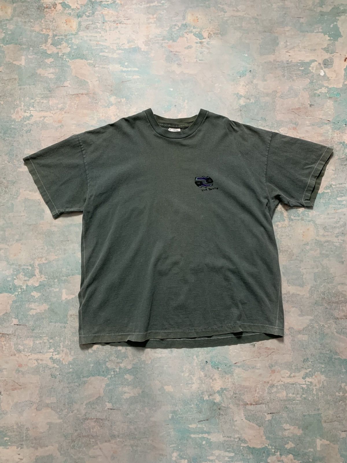 Vintage Blue Planet 90s T Shirt Screen Stars Oversized Fade Tee
