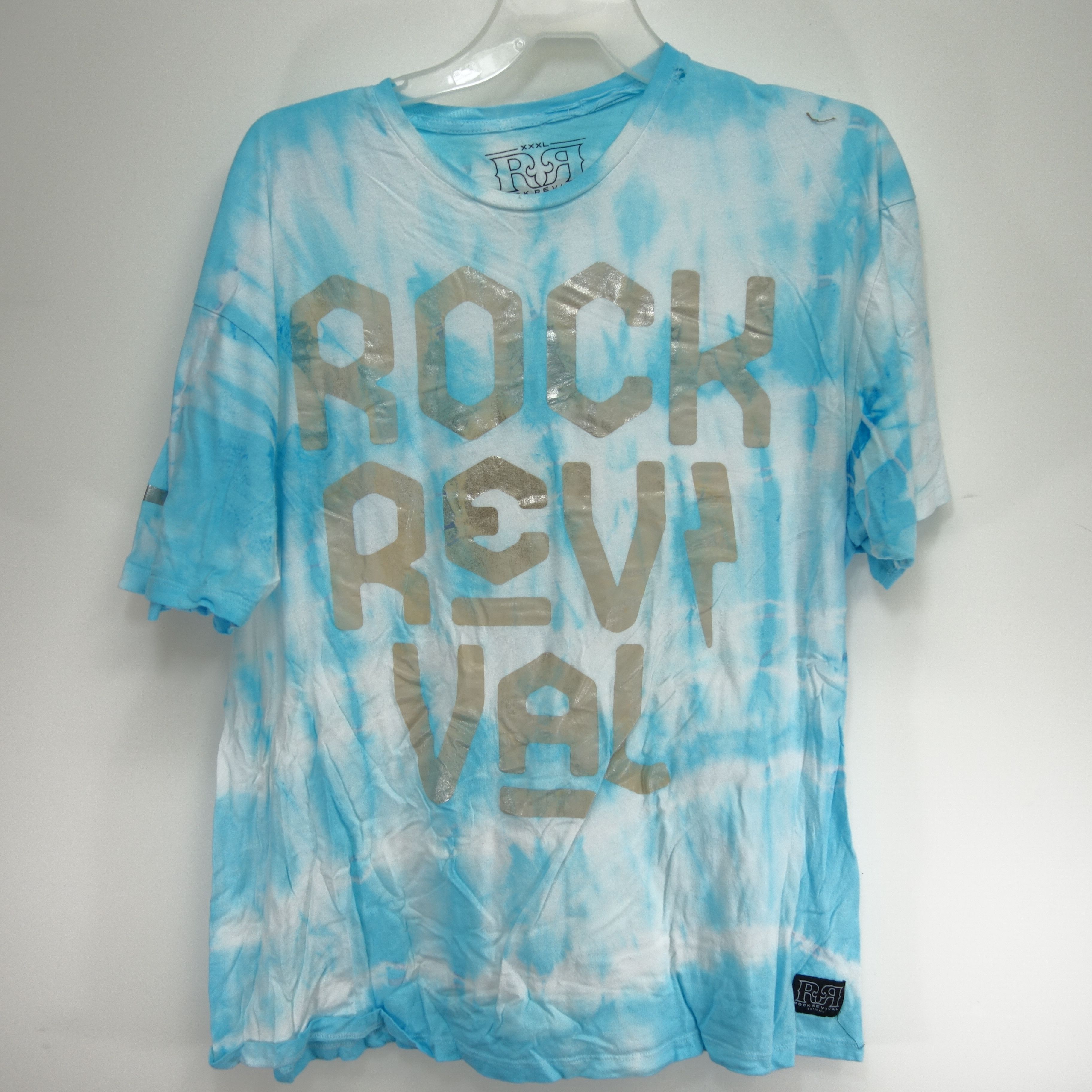 Bke Trippy Boo Berry Blue Tie Dye Skate Tee T Shirt 3xl Xxxl