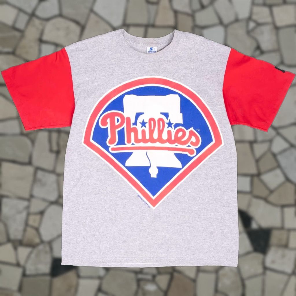 Vintage Starter Mlb Philadelphia Phillies 1994 Tee Shirt Large Made In Usa Shirt Unisex 100