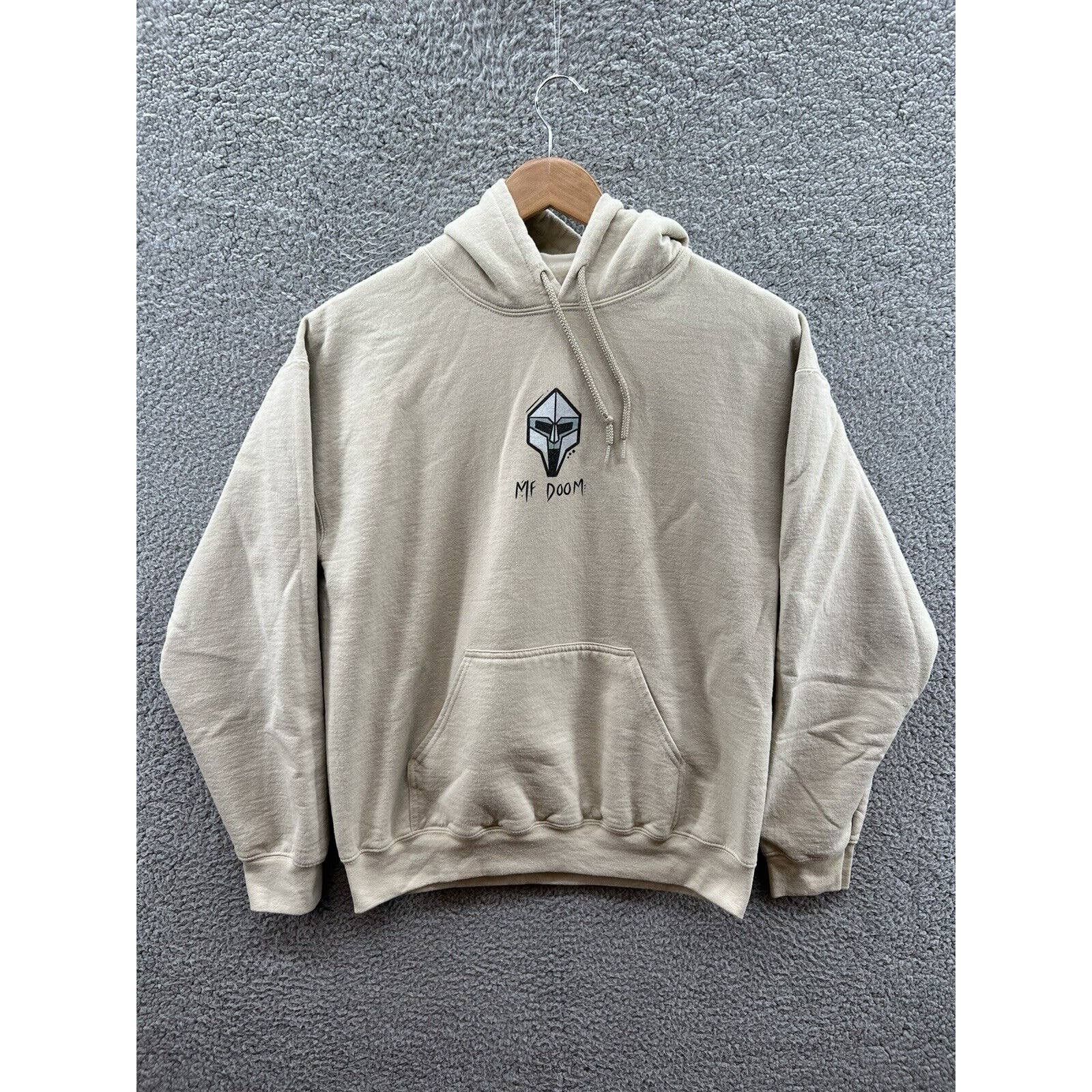 Other Mf Doom Danger Pullover Beige Hoodie Adult Size