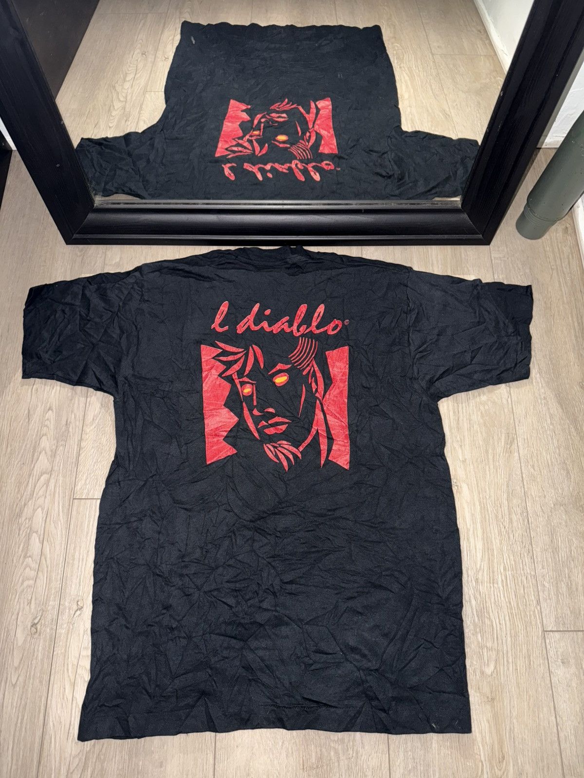 Vintage Y2k 1990s L I Diablo Fashion Victim Style Shirt